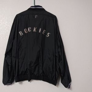 Vintage Colorado Rockies Large Pullover Black Mens